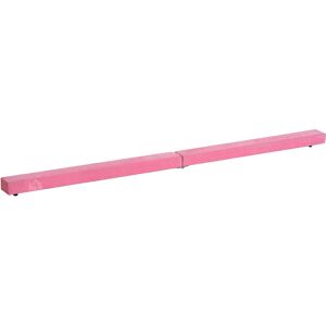 HOMCOM Balance Beam Trainer, 2.4 m-Pink