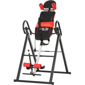 HOMCOM Steel Adjustable Pain Relief Gravity Inversion Table Red/Black