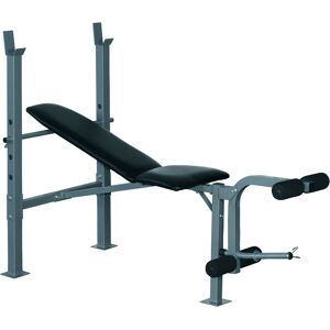 HOMCOM Heavy Duty Adjustable Multi Gym Chest Leg Arm Weight Bench w/4 Incline Postions - Black/Silver HOMCOM Heavy Duty Adjustable Multi Gym Chest Leg Arm Weight Bench w/4 Incline Postions - Black/Silver