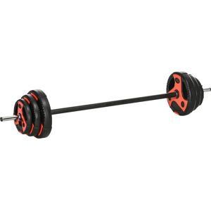 SPORTNOW 20kg Barbell Weights Set, Adjustable Weight Set, Free Body Pump Bar and Weights, Weight Lifting Strength Training Equipment for Home Gym Exercise SPORTNOW 20kg Barbell Weights Set, Adjustable Weight Set, Free Body Pump Bar and Weights, Weight Lifting Strength Training Equipment for Home Gym Exercise