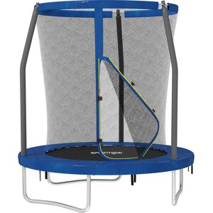 SPORTNOW 6ft Trampoline with Safety Enclosure Net, Steel Frame Outdoor Trampoline, Jumping Mat with Edge Safety Cover for Fitness, Blue Aosom UK SPORTNOW 6ft Trampoline with Safety Enclosure Net, Steel Frame Outdoor Trampoline, Jumping Mat with Edge Safety Cover for Fitness, Blue Aosom UK