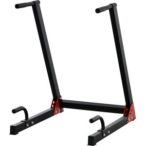 HOMCOM Dip Stand Station, Heavy Duty Upper Body Workout Equipment, Angled Grips, Tricep Dips, Pull-Ups, Push-Ups for Home, Gym, Office, Black HOMCOM Dip Stand Station, Heavy Duty Upper Body Workout Equipment, Angled Grips, Tricep Dips, Pull-Ups, Push-Ups for Home, Gym, Office, Black