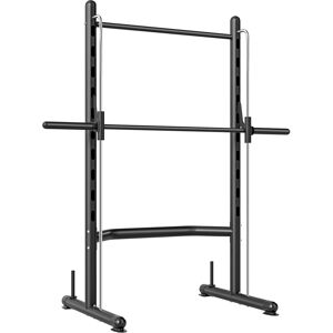 HOMCOM Squat Rack with Pull-Up Bar, Adjustable Weight Rack, Multi-Functional Weight Lifting Barbell Stand for Home Gym Strength Training HOMCOM Squat Rack with Pull-Up Bar, Adjustable Weight Rack, Multi-Functional Weight Lifting Barbell Stand for Home Gym Strength Training