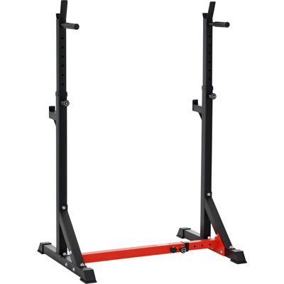 HOMCOM Barbell Rack Squat Dip Stand Weight Lifting Bench Press Home Gym Adjustable Multi-Use Station Fitness Workout Equ Aosom UK HOMCOM Barbell Rack Squat Dip Stand Weight Lifting Bench Press Home Gym Adjustable Multi-Use Station Fitness Workout Equ Aosom UK