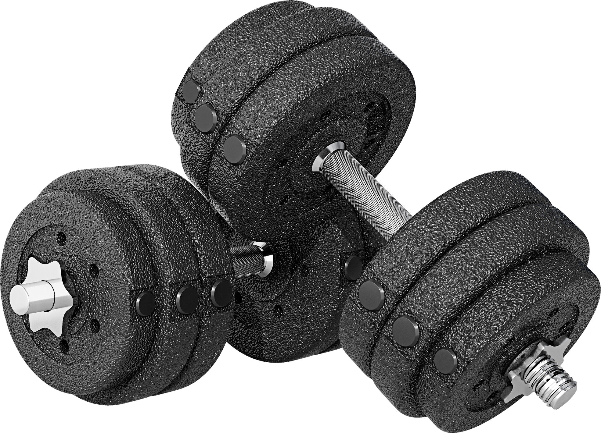 HOMCOM 30KG Adjustable Dumbbells Set, Hand Weights Set for Home Gym Weight Lifting Training Aosom UK