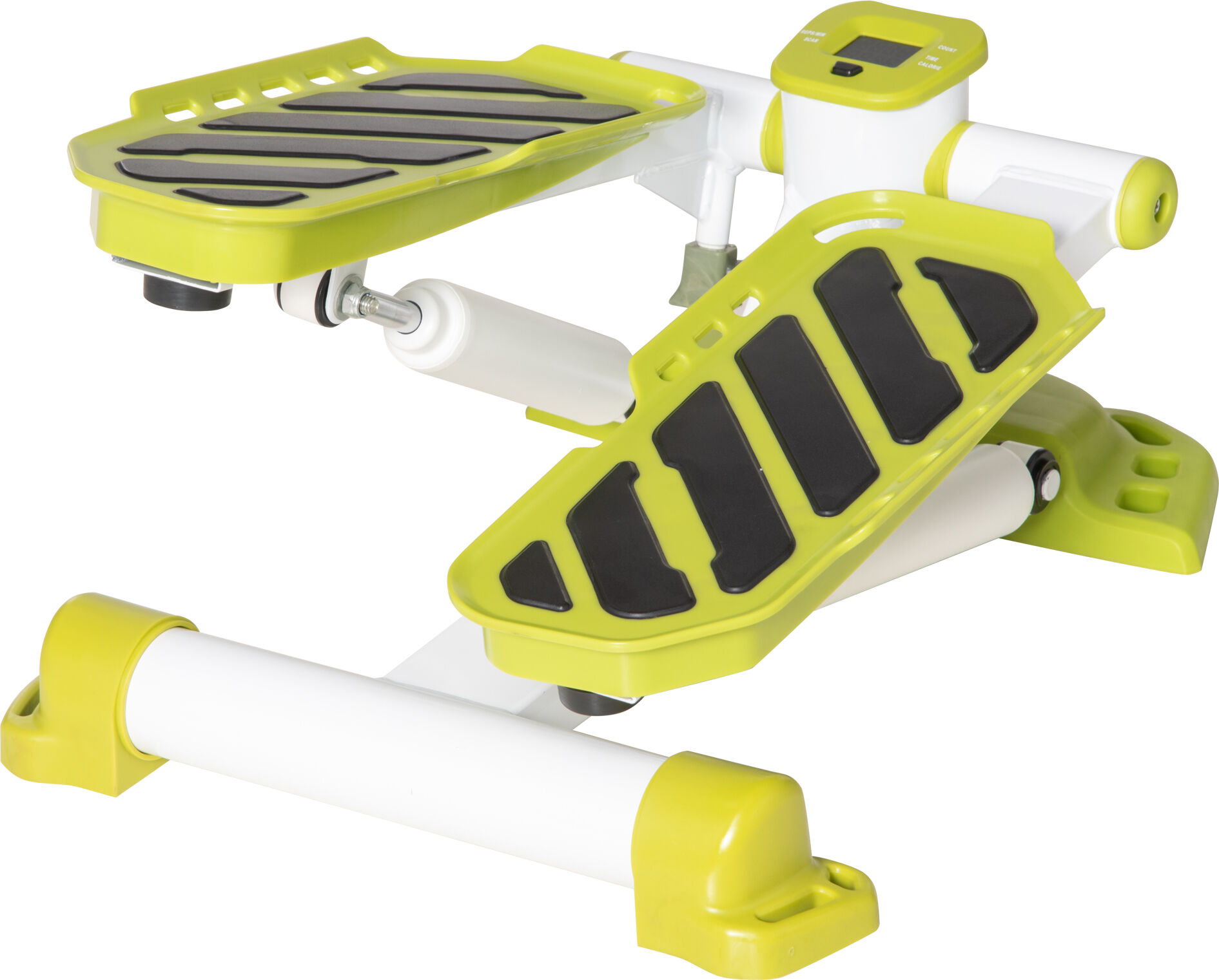 HOMCOM Portable Mini Stepper Exercise Legs Arms Thigh Toner Workout Toning Machine Fitness Stair Steps, White Aosom UK
