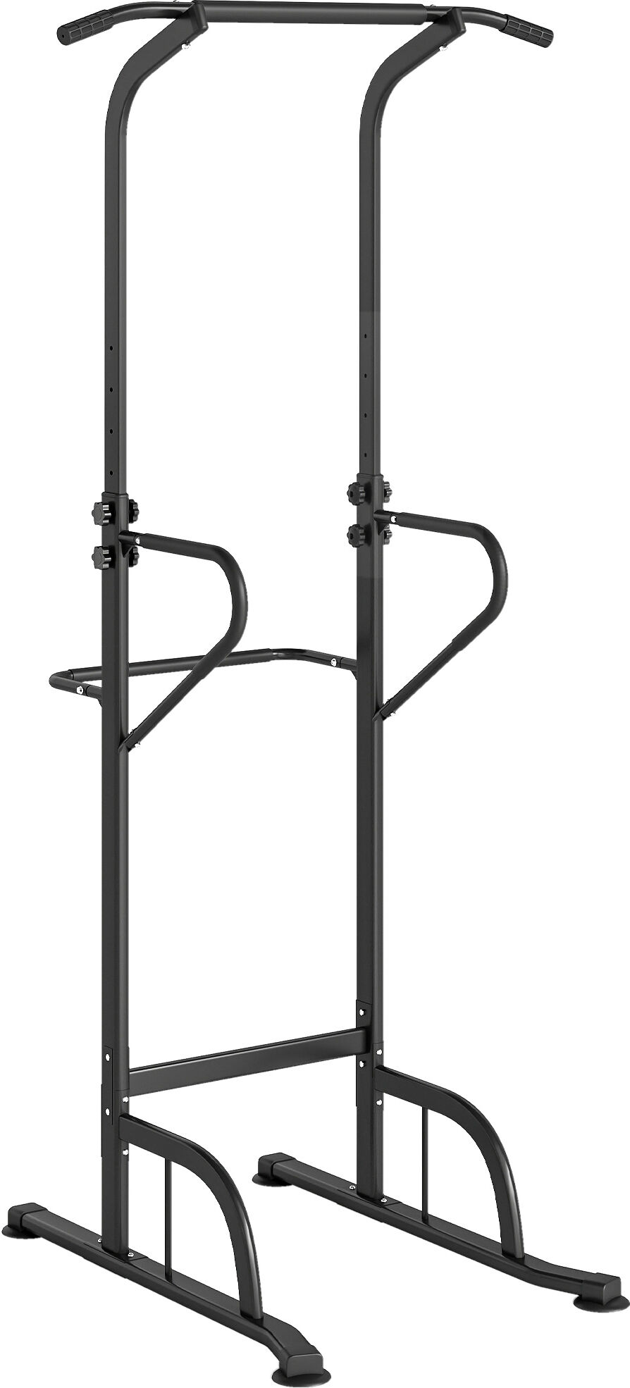 HOMCOM Pull Up Bar Multi-Function Height Adjustable Power Tower Dip Station Equipment