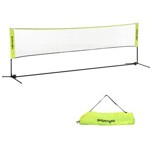 SPORTNOW 4m Adjustable Height Net for Badminton, Tennis, Pickleball, Volleyball Outdoor Sports with Carry Bag, Blue