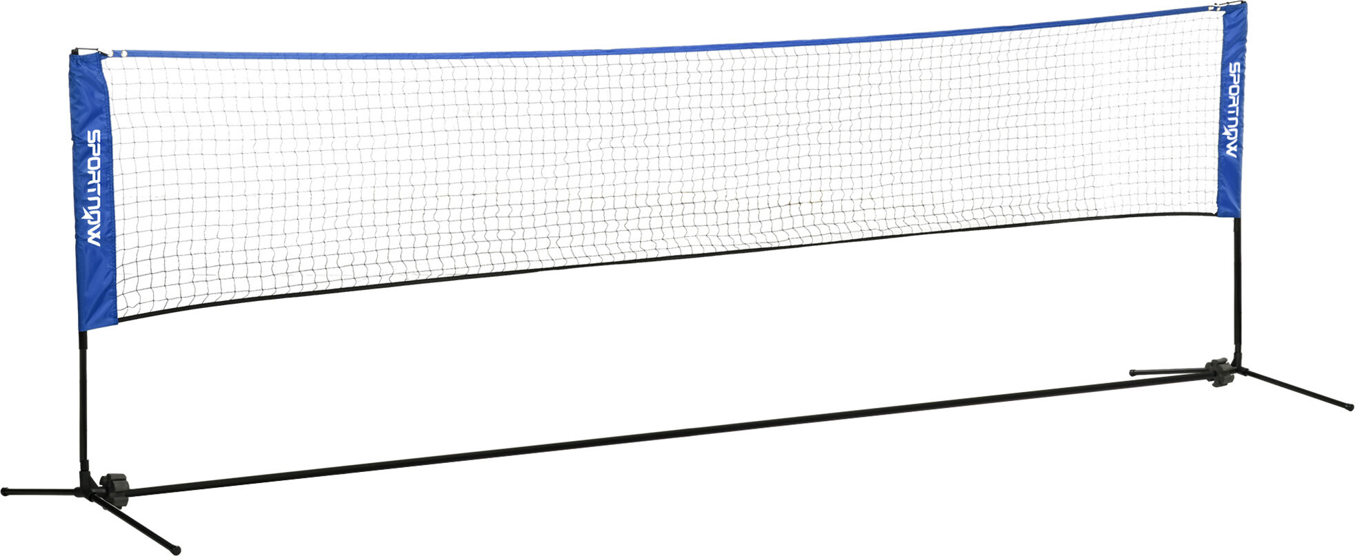 SPORTNOW 4m Badminton Net, Height Adjustable Outdoor Sports Net, with Carry Bag, for Tennis, Pickleball, Volleyball, Blue