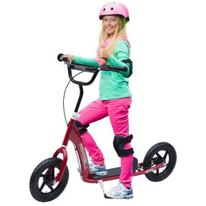 HOMCOM Teen Push Scooter Kids Children Stunt Scooter w/ 12