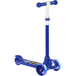 AIYAPLAY Kids 3 Wheel Scooter for 2-6 Years Old w/ Adjustable Height, LED Light, TPE Handlebar, Blue Aosom UK AIYAPLAY Kids 3 Wheel Scooter for 2-6 Years Old w/ Adjustable Height, LED Light, TPE Handlebar, Blue Aosom UK