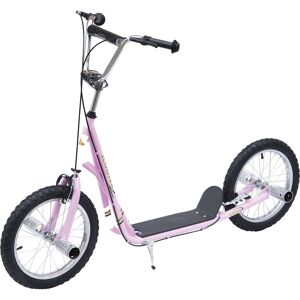 HOMCOM Youth Scooter Adult Teen Push Scooter Kids Children Stunt Scooter Bike Bicycle Ride On 16" Pneumatic Tyres , Pink HOMCOM Youth Scooter Adult Teen Push Scooter Kids Children Stunt Scooter Bike Bicycle Ride On 16" Pneumatic Tyres , Pink