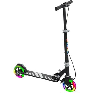 AIYAPLAY Scooter for Kids Ages 3-8 with Adjustable Handle, 2 Light up Wheels, Handbrake & Rear Brake for Girls and Boys, Black AIYAPLAY Scooter for Kids Ages 3-8 with Adjustable Handle, 2 Light up Wheels, Handbrake & Rear Brake for Girls and Boys, Black