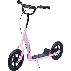 HOMCOM Teen Push Scooter Kids Children Stunt Scooter Bike Bicycle Ride On 12" EVA Tyres, Pink HOMCOM Teen Push Scooter Kids Children Stunt Scooter Bike Bicycle Ride On 12" EVA Tyres, Pink