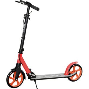 HOMCOM One-click Folding Kick Scooter for 14+ w/ Adjustable Handlebar, Push Scooter with Kickstand, Dual Brake System, Red HOMCOM One-click Folding Kick Scooter for 14+ w/ Adjustable Handlebar, Push Scooter with Kickstand, Dual Brake System, Red