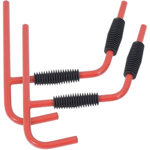 Outsunny HOMCOM Canoe/Kayak  Aluminum Wall Mount Hangers-Red