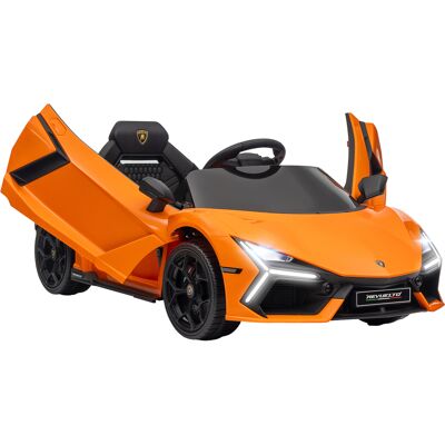 AIYAPLAY Lamborghini Revuelto Licensed 12V Ride on Car w/ Butterfly Doors Training Wheels, Suspension, Remote Control Orange Aosom UK AIYAPLAY Lamborghini Revuelto Licensed 12V Ride on Car w/ Butterfly Doors Training Wheels, Suspension, Remote Control Orange Aosom UK