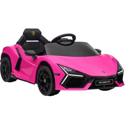 AIYAPLAY Lamborghini Revuelto Licensed 12V Ride on Car w/ Butterfly Doors, Transport Wheels, Suspension, Remote Control, Pink Aosom UK AIYAPLAY Lamborghini Revuelto Licensed 12V Ride on Car w/ Butterfly Doors, Transport Wheels, Suspension, Remote Control, Pink Aosom UK