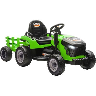 AIYAPLAY 12V Ride on Tractor and Trailer with Remote Control, Music, Shifter, Start-Up Sound, for Kids Ages 3-8 Years, Green AIYAPLAY 12V Ride on Tractor and Trailer with Remote Control, Music, Shifter, Start-Up Sound, for Kids Ages 3-8 Years, Green