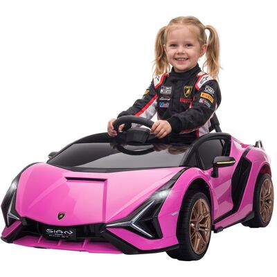 Kids Electric Ride On Car HOMCOM Compatible 12V Battery-powered Lamborghini SIAN Toy w/ Parental Remote Control Lights for 3-5 Years Old Aosom UK Kids Electric Ride On Car HOMCOM Compatible 12V Battery-powered Lamborghini SIAN Toy w/ Parental Remote Control Lights for 3-5 Years Old Aosom UK