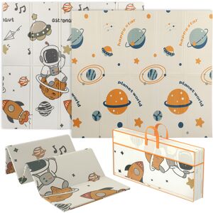 AIYAPLAY Baby Play Mat, Double Sideded Foldable Kids Crawling Mat, Reversible & Waterproof, Astronaut and Planet AIYAPLAY Baby Play Mat, Double Sideded Foldable Kids Crawling Mat, Reversible & Waterproof, Astronaut and Planet