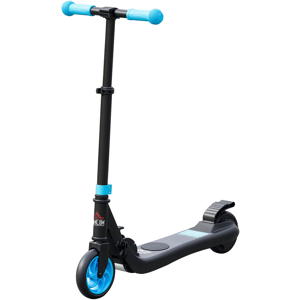 HOMCOM Folding Electric Scooter Adult E Scooter, 120W, with Rear Wheel Brake, 8km/h Maximum Speed, for Ages 6+ Years Old, Sky Blue Aosom UK HOMCOM Folding Electric Scooter Adult E Scooter, 120W, with Rear Wheel Brake, 8km/h Maximum Speed, for Ages 6+ Years Old, Sky Blue Aosom UK