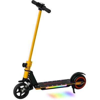 SPORTNOW Folding Electric Scooter for Kids Age 6-14 with Dual Brakes, 6.8kg Lightweight Aluminium E Scooter, Up to 14 KM/H & 6 KM, Gold Tone SPORTNOW Folding Electric Scooter for Kids Age 6-14 with Dual Brakes, 6.8kg Lightweight Aluminium E Scooter, Up to 14 KM/H & 6 KM, Gold Tone