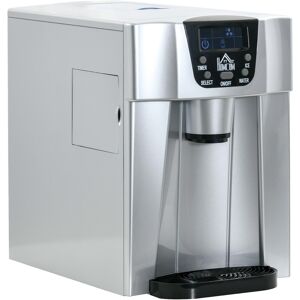 HOMCOM Ice Maker Machine and Water Dispenser, Counter Top Ice Cube Maker for Home w/3L Tank, Adjustable Cube Size,12kg in 24 Hrs, No Plumbing Required HOMCOM Ice Maker Machine and Water Dispenser, Counter Top Ice Cube Maker for Home w/3L Tank, Adjustable Cube Size,12kg in 24 Hrs, No Plumbing Required