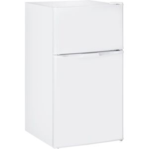 HOMCOM 88L Under Counter Fridge Freezer, Small Refrigerator with 5-Setting, 3 Star Freezer Rating, White HOMCOM 88L Under Counter Fridge Freezer, Small Refrigerator with 5-Setting, 3 Star Freezer Rating, White