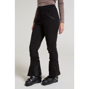 Mountain Warehouse Avalanche Womens High-Waisted Softshell Ski Pants - Black - Black - Size: 14 Mountain Warehouse Avalanche Womens High-Waisted Softshell Ski Pants - Black - Black - Size: 14