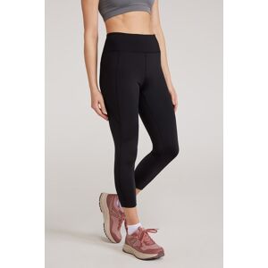 Mountain Warehouse Blackout High Waist Womens 7/8 Leggings - Black - Black - Size: 16 Mountain Warehouse Blackout High Waist Womens 7/8 Leggings - Black - Black - Size: 16