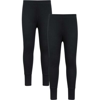 Mountain Warehouse Talus Kids Base Layer Pant Multipack - Black Mountain Warehouse Talus Kids Base Layer Pant Multipack - Black