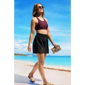 Modest Mermaid Women's Jet Black Relaxed Fit Hw Short - - Size: S Modest Mermaid Women's Jet Black Relaxed Fit Hw Short - - Size: S