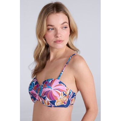 Animal Docks Womens Bandeau Bikini Top - Purple - Purple - Size: 20 Animal Docks Womens Bandeau Bikini Top - Purple - Purple - Size: 20