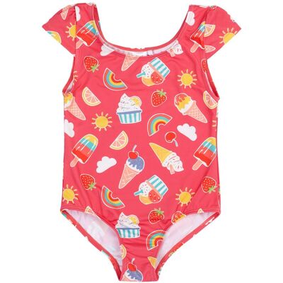 Frugi Kids 85% Recycled Polyester Marina Swimsuit - Frugi Kids 85% Recycled Polyester Marina Swimsuit -