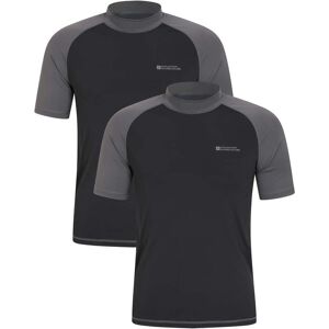 Mountain Warehouse Mens Rash Vest 2-Pack - Grey - Grey - Size: 3XL Mountain Warehouse Mens Rash Vest 2-Pack - Grey - Grey - Size: 3XL