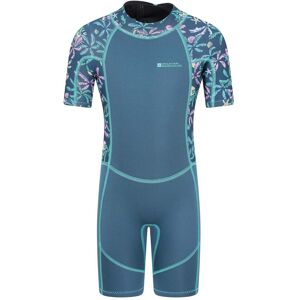 Mountain Warehouse Kids Printed Shorty Wetsuit - Teal - Teal - Size: 9-10y Mountain Warehouse Kids Printed Shorty Wetsuit - Teal - Teal - Size: 9-10y