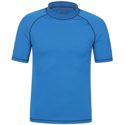 Mountain Warehouse Mens UV Rash Vest - Blue - Blue - Size: XS Mountain Warehouse Mens UV Rash Vest - Blue - Blue - Size: XS
