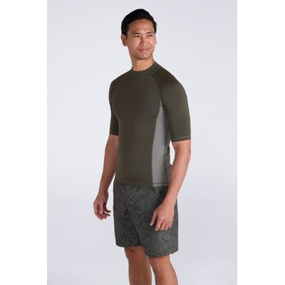 Mountain Warehouse Mens UV Rash Vest - Green - Green - Size: XXS Mountain Warehouse Mens UV Rash Vest - Green - Green - Size: XXS