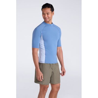 Mountain Warehouse Mens UV Rash Vest - Blue - Blue - Size: 3XL Mountain Warehouse Mens UV Rash Vest - Blue - Blue - Size: 3XL