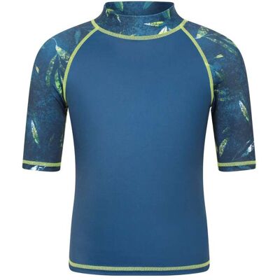 Mountain Warehouse Short Sleeve Kids Printed Rash Vest - Dark Grey - Dark Grey - Size: 9-10y Mountain Warehouse Short Sleeve Kids Printed Rash Vest - Dark Grey - Dark Grey - Size: 9-10y
