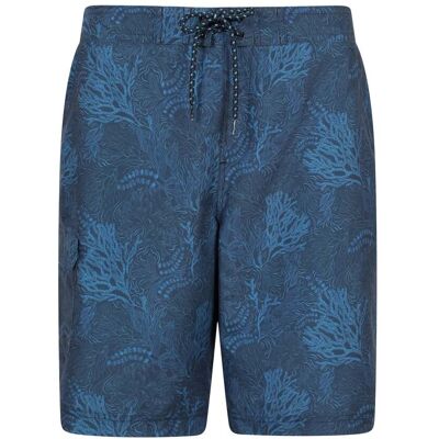Mountain Warehouse Ocean Printed Mens Boardshorts - Navy - Navy - Size: XXL Mountain Warehouse Ocean Printed Mens Boardshorts - Navy - Navy - Size: XXL