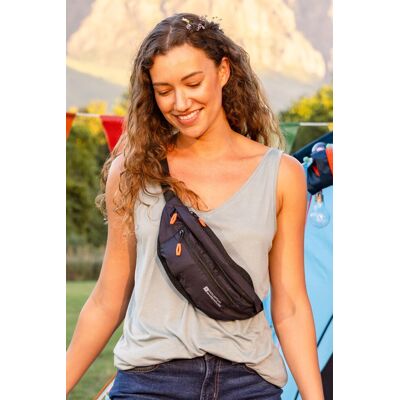 Mountain Warehouse Mission Bum Bag 1. 5L - Black - Black - Size: ONE Mountain Warehouse Mission Bum Bag 1. 5L - Black - Black - Size: ONE