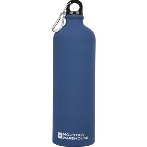 Mountain Warehouse 1L Matt Finish Water Bottle with Karabiner - Navy Mountain Warehouse 1L Matt Finish Water Bottle with Karabiner - Navy