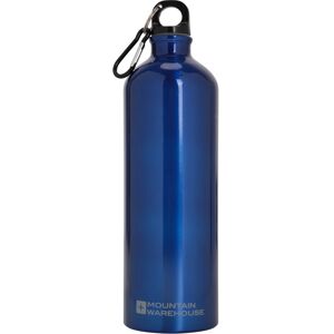 Mountain Warehouse 1L Metallic Water Bottle With Karabiner - Dark Grey Mountain Warehouse 1L Metallic Water Bottle With Karabiner - Dark Grey