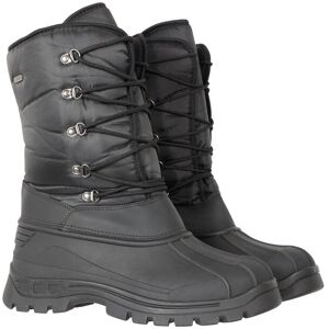 Mountain Warehouse Plough Mens Snow Boots - Black - Black - Size: 12 Mountain Warehouse Plough Mens Snow Boots - Black - Black - Size: 12