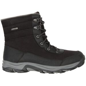 Mountain Warehouse Ohio Mens Fleece Lined Snow Boots - Black - Black - Size: 8 Mountain Warehouse Ohio Mens Fleece Lined Snow Boots - Black - Black - Size: 8