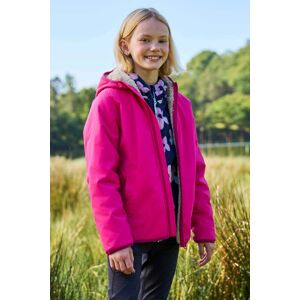 Mountain Warehouse Robin Kids Water-resistant Borg Lined Jacket - Pink Mountain Warehouse Robin Kids Water-resistant Borg Lined Jacket - Pink