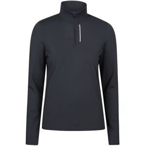 Mountain Warehouse React Womens Reflective Detail Half-Zip Midlayer - Black - Black - Size: 6 Mountain Warehouse React Womens Reflective Detail Half-Zip Midlayer - Black - Black - Size: 6