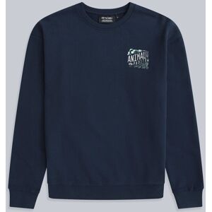 Animal Jonah Mens Padstow Sweatshirt - Navy - Navy - Size: M Animal Jonah Mens Padstow Sweatshirt - Navy - Navy - Size: M